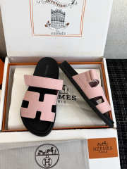 Uubags Hermes Chypre sandal in pink - 3