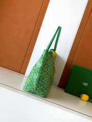 Uubags Goyard Saint Louis PM bag in multicoloured meadow green 34x15x28cm - 6