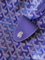 Uubags Goyard Saint Louis PM bag in multicoloured blueberry purple 34x15x28cm - 6