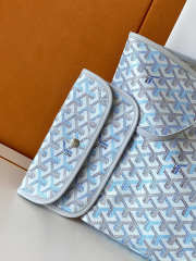 Uubags Goyard Saint Louis PM bag in multicoloured polar blue 34x15x28cm - 3