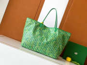 Uubags Goyard Saint Louis GM bag in multicoloured meadow green 40x20x32cm - 4