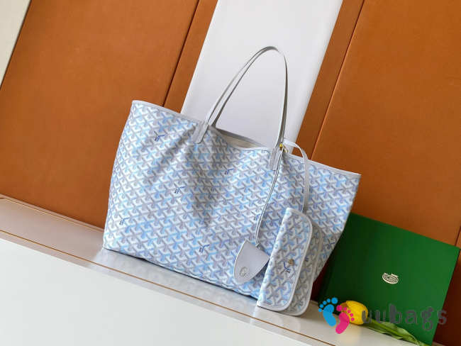 Uubags Goyard Saint Louis GM bag in multicoloured polar blue 40x20x32cm - 1