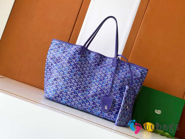 Uubags Goyard Saint Louis GM bag in multicoloured blueberry purple 40x20x32cm - 1