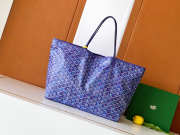 Uubags Goyard Saint Louis GM bag in multicoloured blueberry purple 40x20x32cm - 5