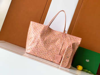 Uubags Goyard Saint Louis GM bag in multicoloured powder pink 40x20x32cm