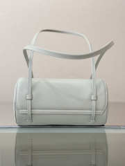 Uubags Chanel Small Bowling Bag Grained Shiny Calfskin & Gold-Tone Metal In Light Blue 10x20.5x10cm - 5