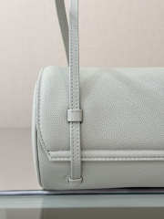 Uubags Chanel Small Bowling Bag Grained Shiny Calfskin & Gold-Tone Metal In Light Blue 10x20.5x10cm - 3
