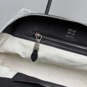 Uubags Miu Miu medium Vivant nappa leather bag in black 32x19.5x11cm - 3
