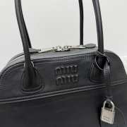 Uubags Miu Miu medium Vivant nappa leather bag in black 32x19.5x11cm - 5