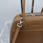 Uubags Miu Miu medium Vivant nappa leather bag in caramel 32x19.5x11cm - 5