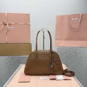 Uubags Miu Miu medium Vivant nappa leather bag in caramel 32x19.5x11cm - 4