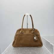 Uubags Miu Miu large Vivant nappa leather bag in cocoa brown 40x24x13cm - 1