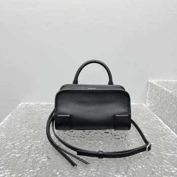 Uubags Loewe mini Amazona 180 bag in black soft calfskin 20x11.5x7cm