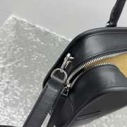 Uubags Loewe small Amazona 180 bag in black soft calfskin 24.5x18.5x10cm - 5