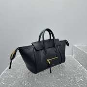 Uubags Celine Small Little Luggage In Black Supple Shiny Lambskin 11x15.5x24cm - 3