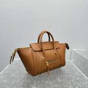 Uubags Celine Small Little Luggage In Soft Tan Supple Shiny Lambskin 11x15.5x24cm - 3