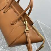 Uubags Celine Small Little Luggage In Soft Tan Supple Shiny Lambskin 11x15.5x24cm - 5