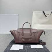 Uubags Celine Small Little Luggage In Dark Brown Supple Shiny Lambskin 11x15.5x24cm - 1