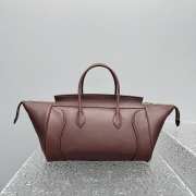 Uubags Celine Small Little Luggage In Dark Brown Supple Shiny Lambskin 11x15.5x24cm - 3