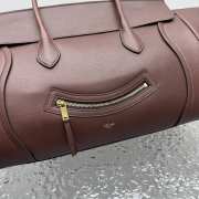 Uubags Celine Small Little Luggage In Dark Brown Supple Shiny Lambskin 11x15.5x24cm - 6