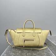 Uubags Celine Small Little Luggage In Citrus Supple Shiny Lambskin 11x15.5x24cm - 1