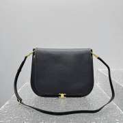 Uubags Celine Medium Soft Triomphe Besace In Black Supple Shiny Lambskin 32x26x2cm - 1