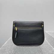 Uubags Celine Medium Soft Triomphe Besace In Black Supple Shiny Lambskin 32x26x2cm - 3