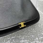 Uubags Celine Medium Soft Triomphe Besace In Black Supple Shiny Lambskin 32x26x2cm - 2