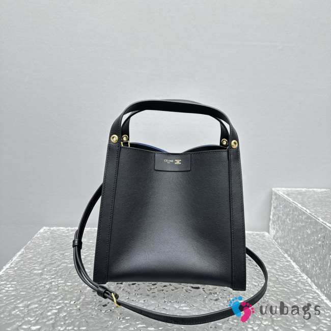 Uubags Celine Small Cube Bag In Black Supple Calfskin 18.5x21x17cm - 1