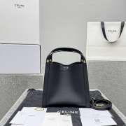 Uubags Celine Small Cube Bag In Black Supple Calfskin 18.5x21x17cm - 2