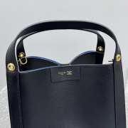 Uubags Celine Small Cube Bag In Black Supple Calfskin 18.5x21x17cm - 6