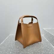 Uubags Celine Small Cube Bag In Soft Tan Supple Calfskin 18.5x21x17cm - 4