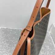 Uubags Celine Soft Shopper Bag In Tan Triomphe Canvas and Calfskin 32.5x24.5x14cm - 6