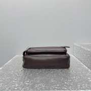 Uubags Acne Studios Camero party shoulder bag in chocolate brown 26x16x7cm - 5