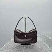 Uubags Acne Studios Camero party shoulder bag in chocolate brown 26x16x7cm - 3