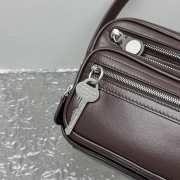 Uubags Acne Studios Camero party shoulder bag in chocolate brown 26x16x7cm - 2