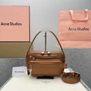 Uubags Acne Studios Camero party shoulder bag in cognac brown 26x16x7cm - 1