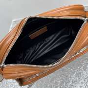 Uubags Acne Studios Camero party shoulder bag in cognac brown 26x16x7cm - 4