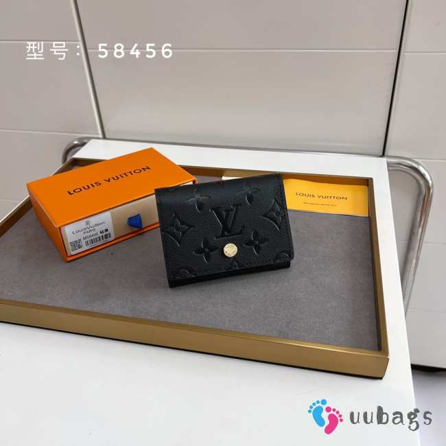 Uubags Louis Vuitton M58456 Business Card Holder In Black 10.5x8x1cm - 1