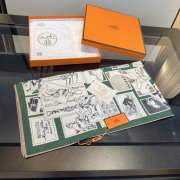 Uubags Hermes scarf in silk twill with hand-rolled edges green 88.5x88.5cm - 6