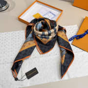 Uubags Louis Vuitton monogram confidential square silk scarf 90x90cm - 6