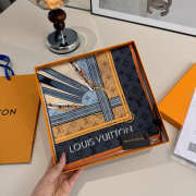 Uubags Louis Vuitton monogram confidential square silk scarf 90x90cm - 5
