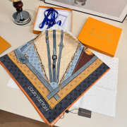 Uubags Louis Vuitton monogram confidential square silk scarf 90x90cm - 4
