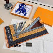 Uubags Louis Vuitton monogram confidential square silk scarf 90x90cm - 2