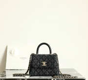 New Arrivals 2026 Chanel clutch with strap washed black denim, calfskin & gold-tone metal 11.5x14.5x5.5cm - 3