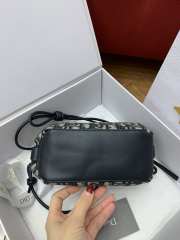 Uubags Dior Bow Pouch Blue Dior Oblique Jacquard 20x11x8cm - 6