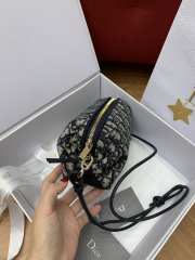 Uubags Dior Bow Pouch Blue Dior Oblique Jacquard 20x11x8cm - 5