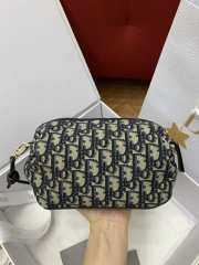 Uubags Dior Bow Pouch Blue Dior Oblique Jacquard 20x11x8cm - 2