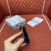 Uubags 30 Montaigne Dahlia Wallet Blue Dior Oblique Jacquard 12x9x2cm - 5