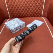 Uubags 30 Montaigne Dahlia Wallet Blue Dior Oblique Jacquard 12x9x2cm - 4